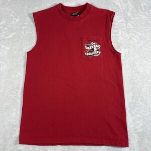 Harley Davidson Barnett El Paso Texas Red Sleeveless  T-Shirt Men's Medium